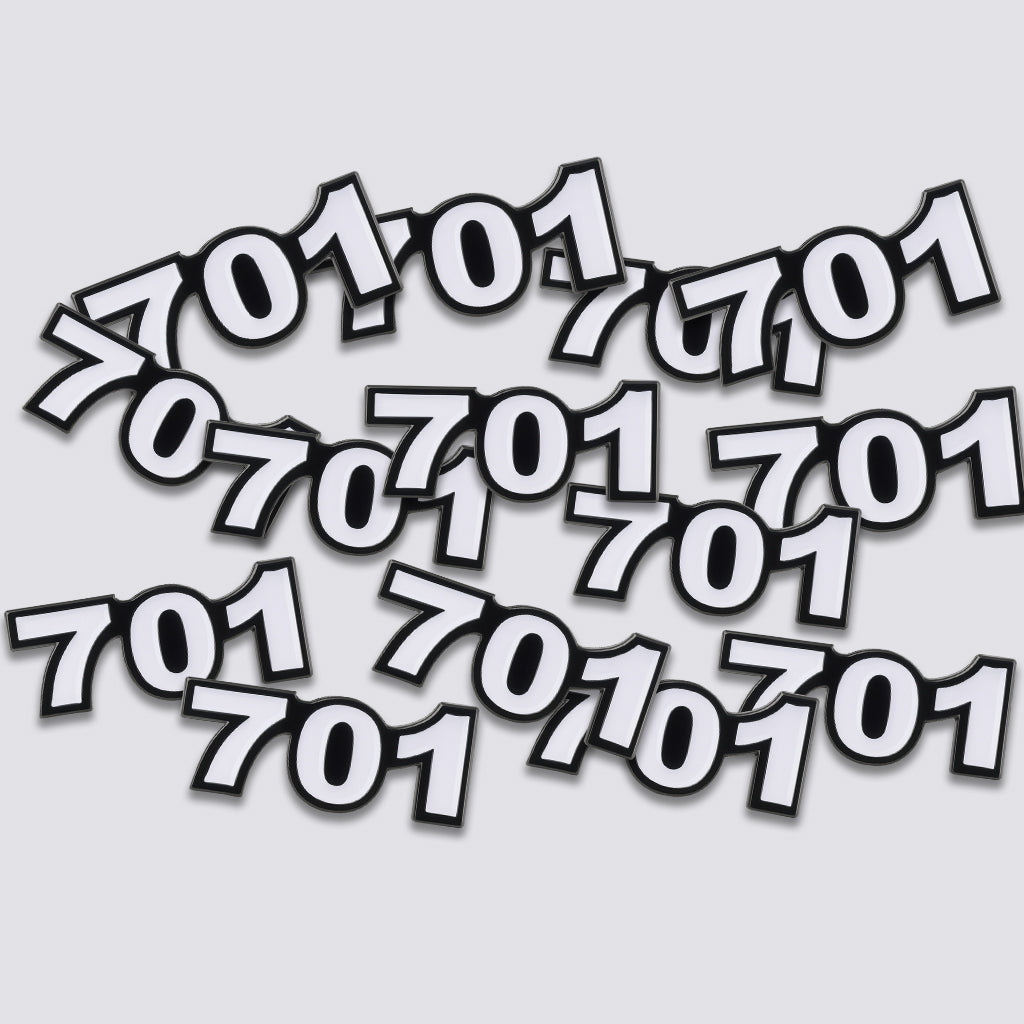 Saudi 701 Metal Phone Sticker Tribal Code With 3M Sticky Backing
