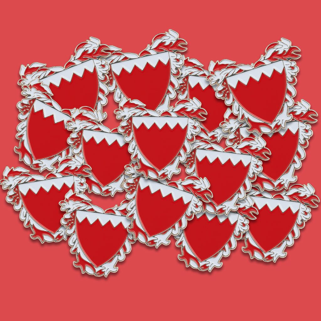 Bahrain Shield Metal Phone Sticker With 3M Sticky Backing - StickyPins