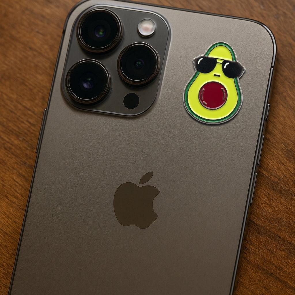 Cool Avocado Metal Sticker With 3M Sticky Backing - StickyPins