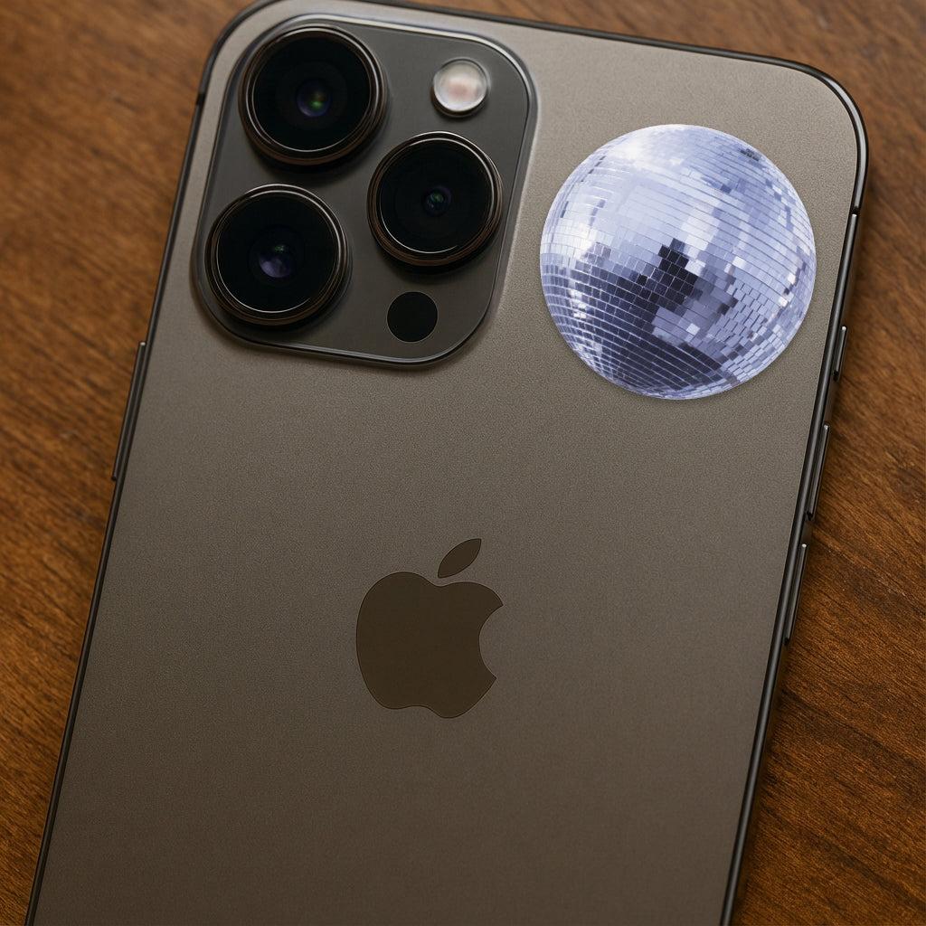 Disco Ball Metal Sticker With 3M Sticky Backing - StickyPins