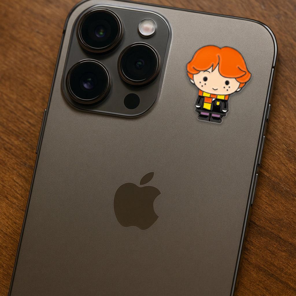 Ron Weasley Cartoon Metal Sticker With 3M Sticky Backing - StickyPins