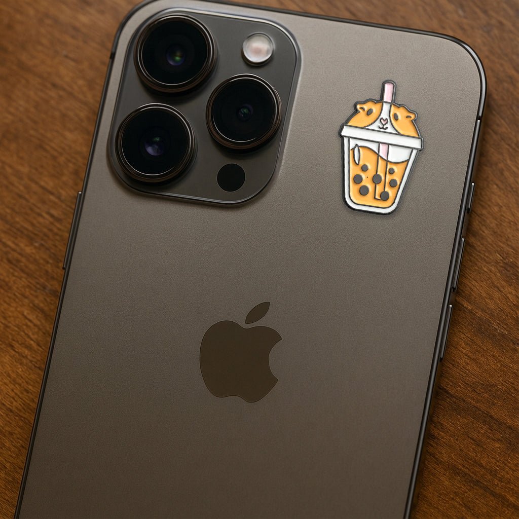 Guinea Pig Boba Metal Phone Sticker with 3M Sticky Backing - StickyPins