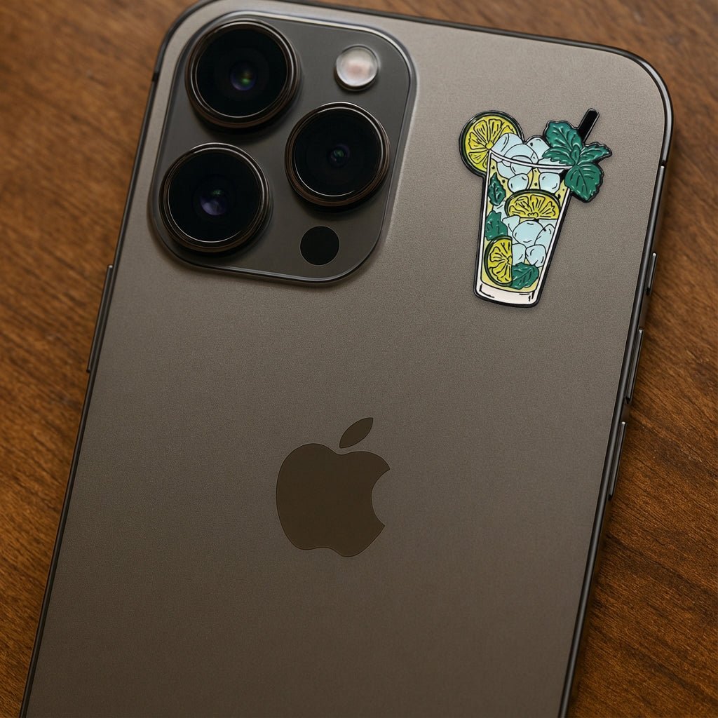 Mojito Drink Metal Phone Sticker With 3M Sticky Backing - StickyPins