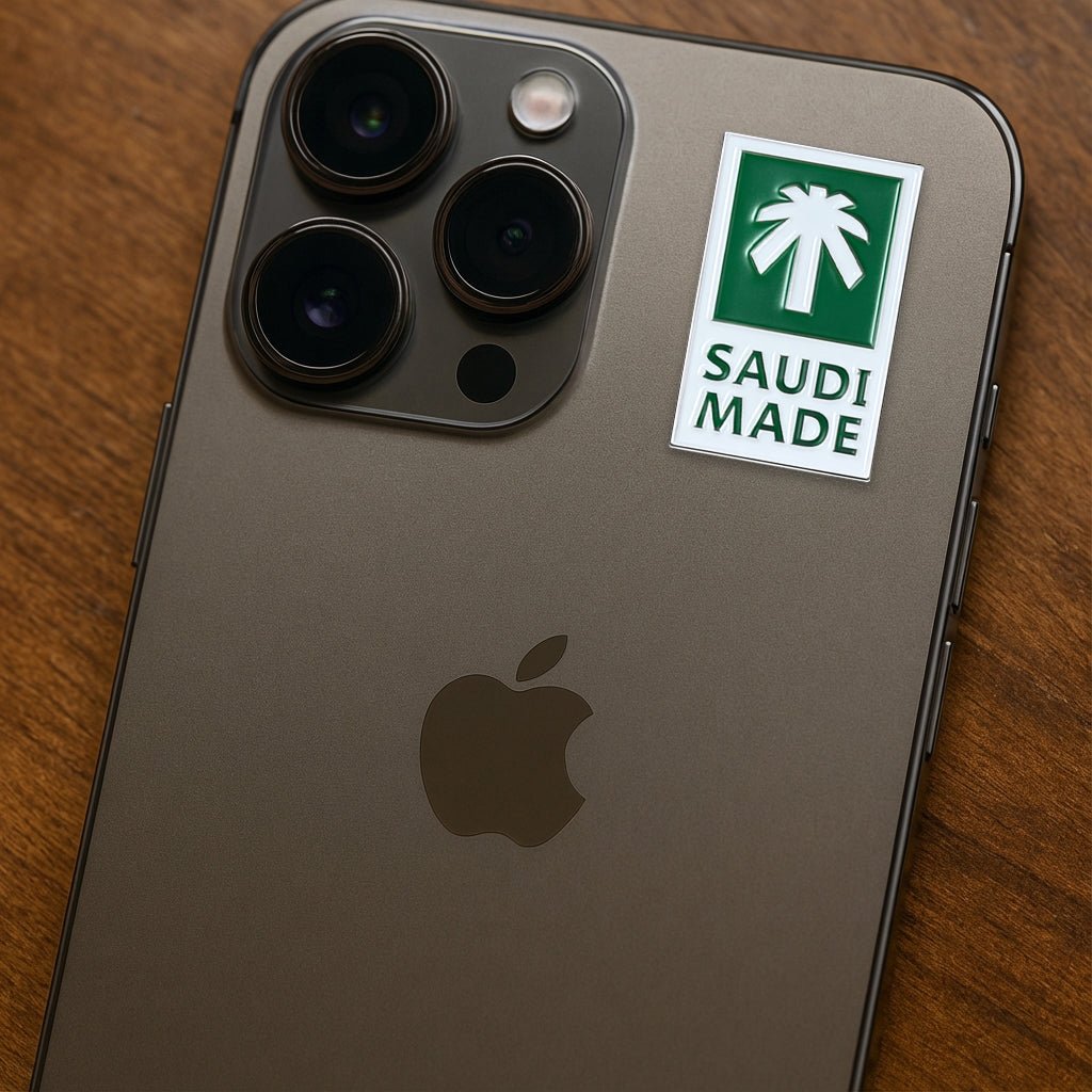 Saudi Made Metal Phone Sticker with 3M Sticky Backing - StickyPins