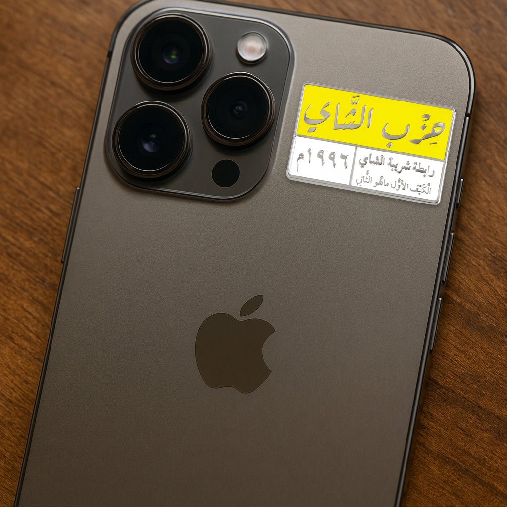 حزب الشاي Metal Phone Sticker With 3M Sticky Backing - StickyPins