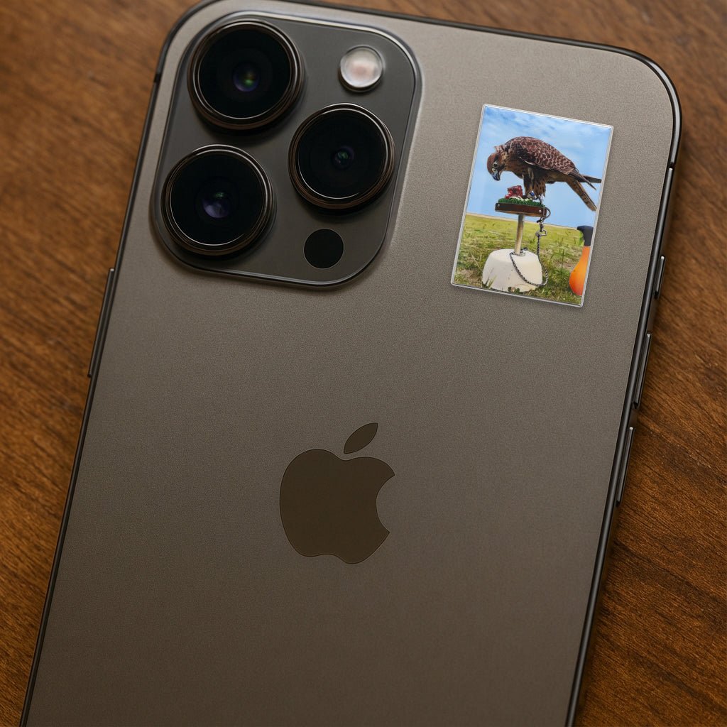 Falcon Metal Phone Sticker With 3M Sticky Backing - StickyPins