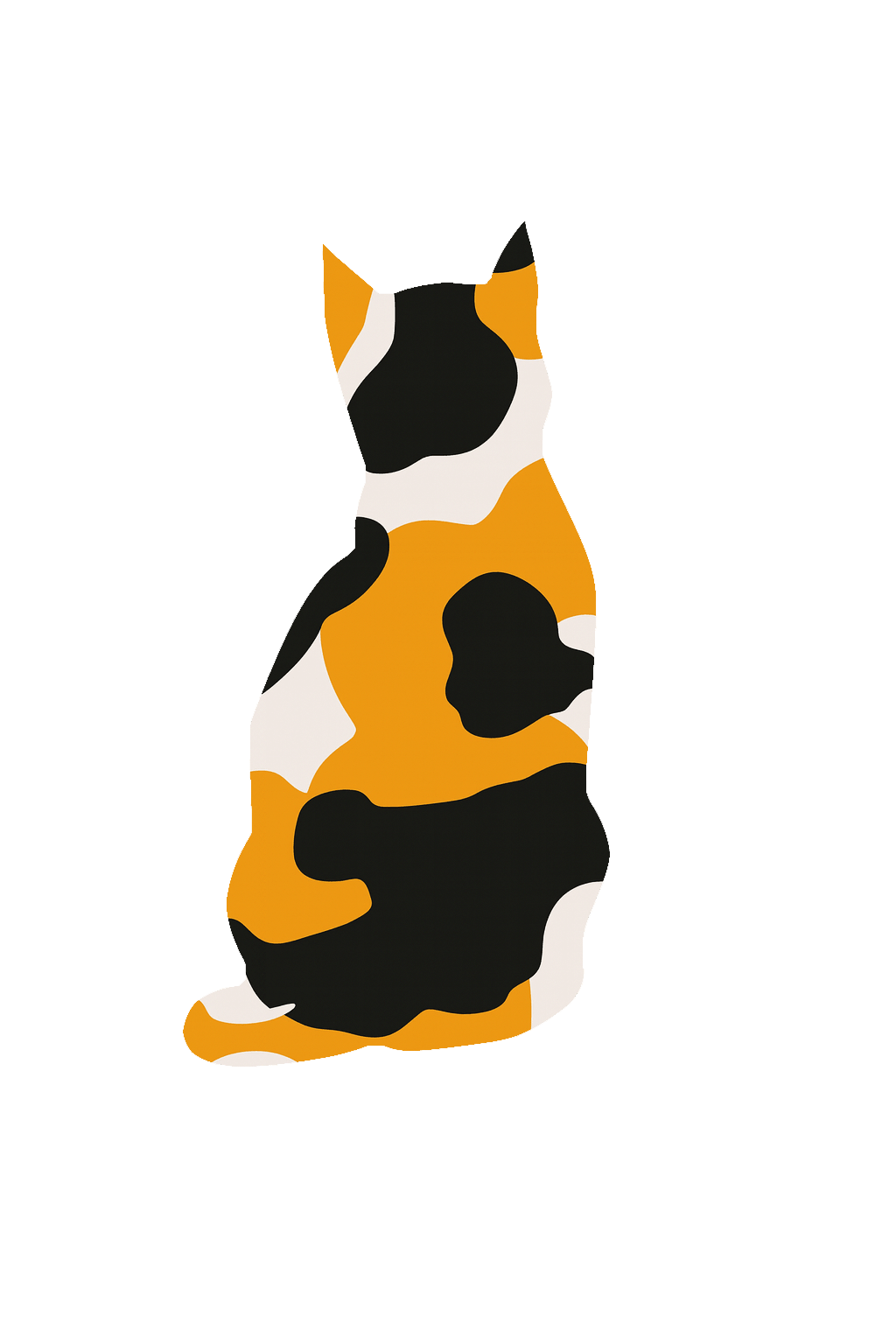 Calico Cat Metal Phone Sticker with 3M Sticky Backing - StickyPins