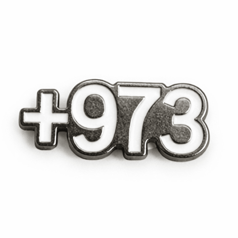 +973 Metal Phone Sticker with 3M Sticky Backing - StickyPins