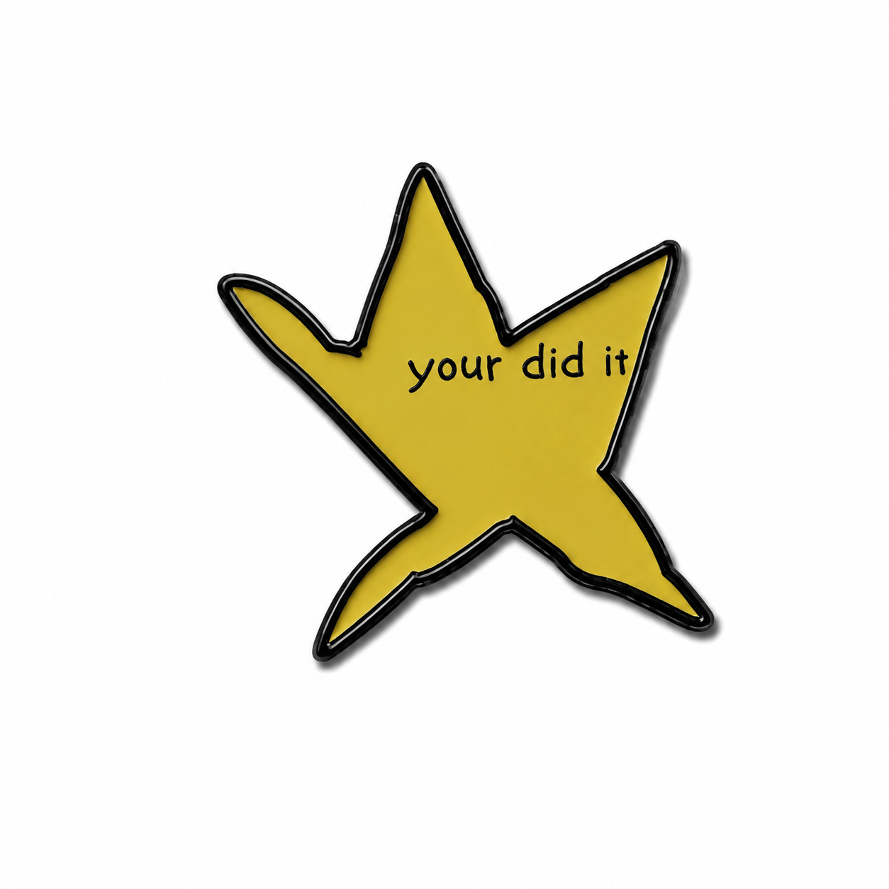 your did it Metal Phone Sticker with 3M Sticky Backing