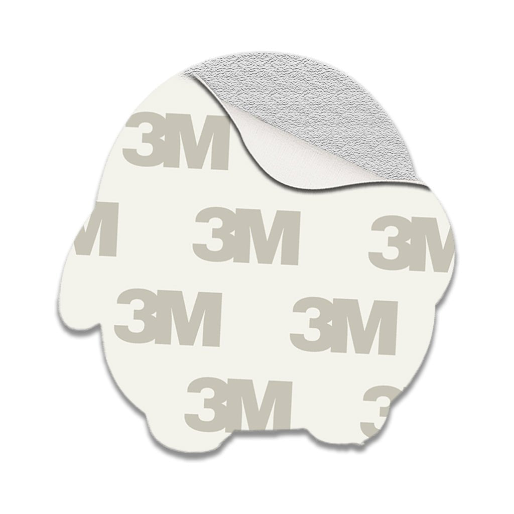 Duck with Knife Metal Phone Sticker with 3M Sticky Backing - StickyPins