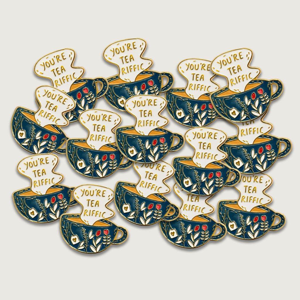 You're Tea - Riffic Metal Phone Sticker with 3M Sticky Backing - StickyPins