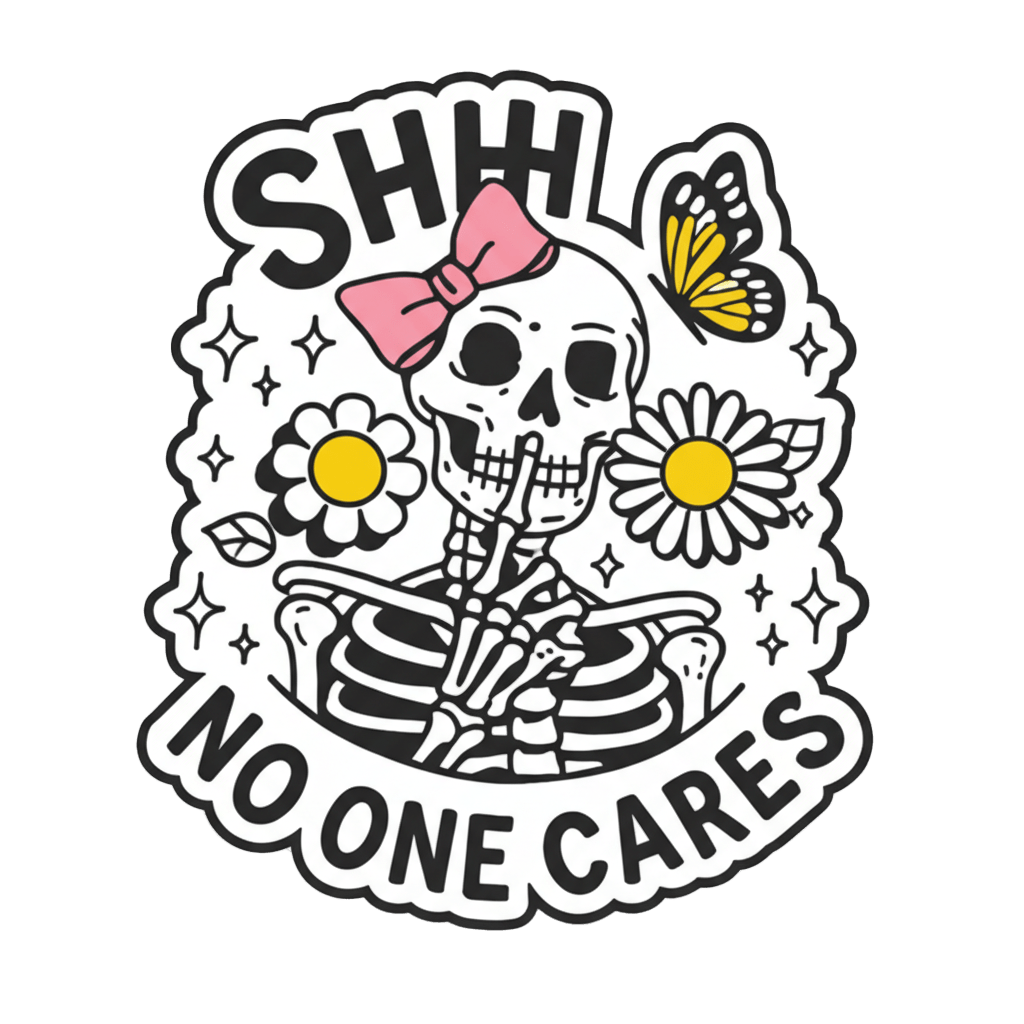 Spooky Metal Phone Stickers With 3M Sticky Backing - StickyPins