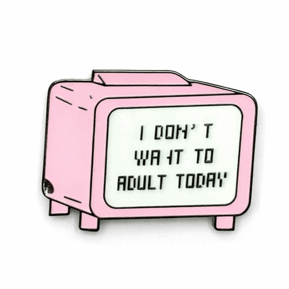 I Don't Want To Adult Today Metal Phone Sticker with 3M Sticky Backing - StickyPins