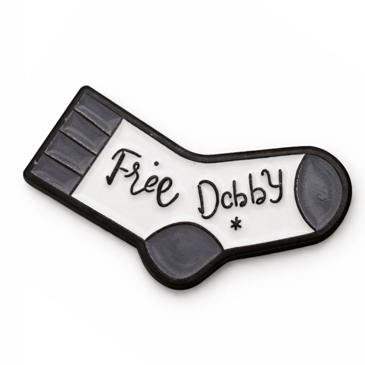 Free Dobby Sock Metal Phone Sticker with 3M Sticky Backing - StickyPins