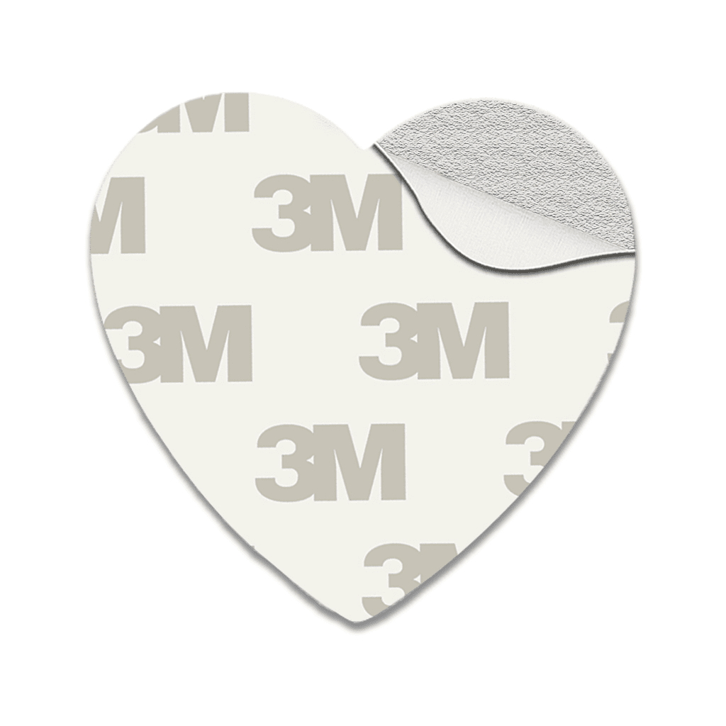 Don't Touch Me Red Heart Metal Sticker With 3M Sticky Backing - StickyPins