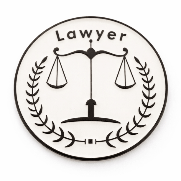 Lawyer Scales of Justice Metal Phone Sticker With 3M Sticky Backing - StickyPins