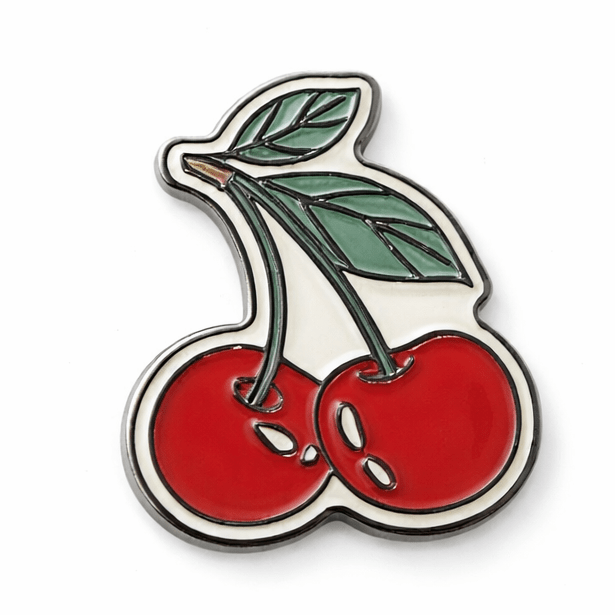 Cherries Metal Phone Sticker with 3M Sticky Backing - StickyPins