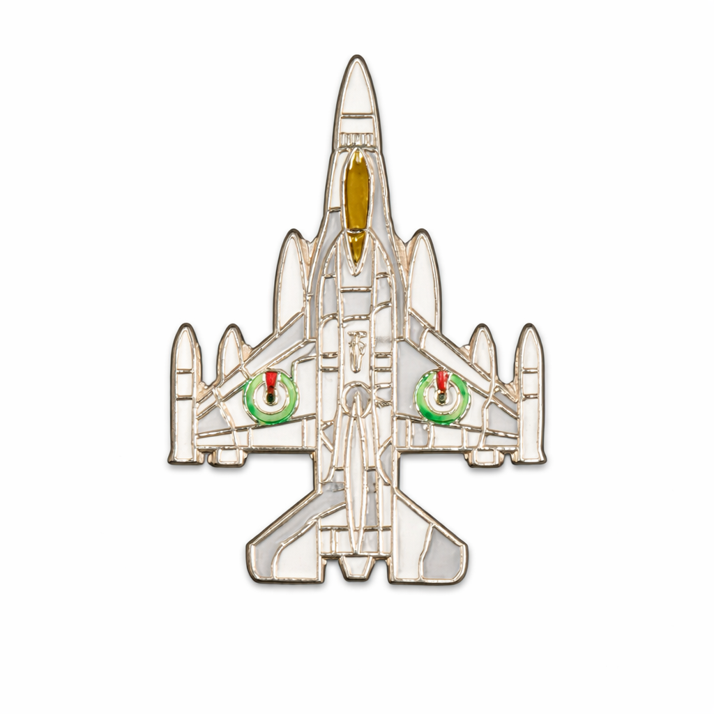 Fighter Jet Metal Phone Sticker With 3M Sticky Backing