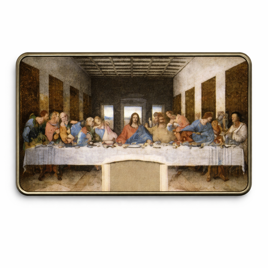 The Last Supper Metal Phone Sticker With 3M Sticky Backing