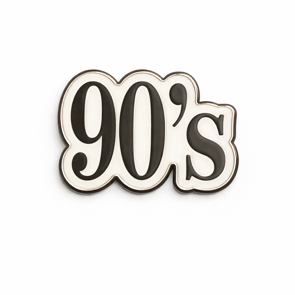90s Enamel Metal Phone Sticker With 3M Sticky Backing