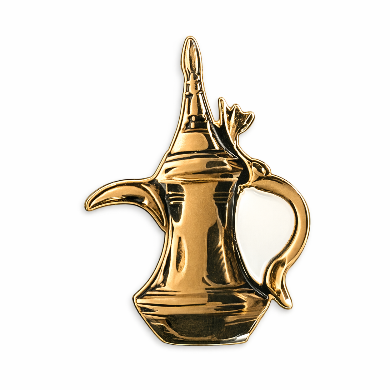 Dallah Coffee Pot Metal Phone Sticker With 3M Sticky Backing