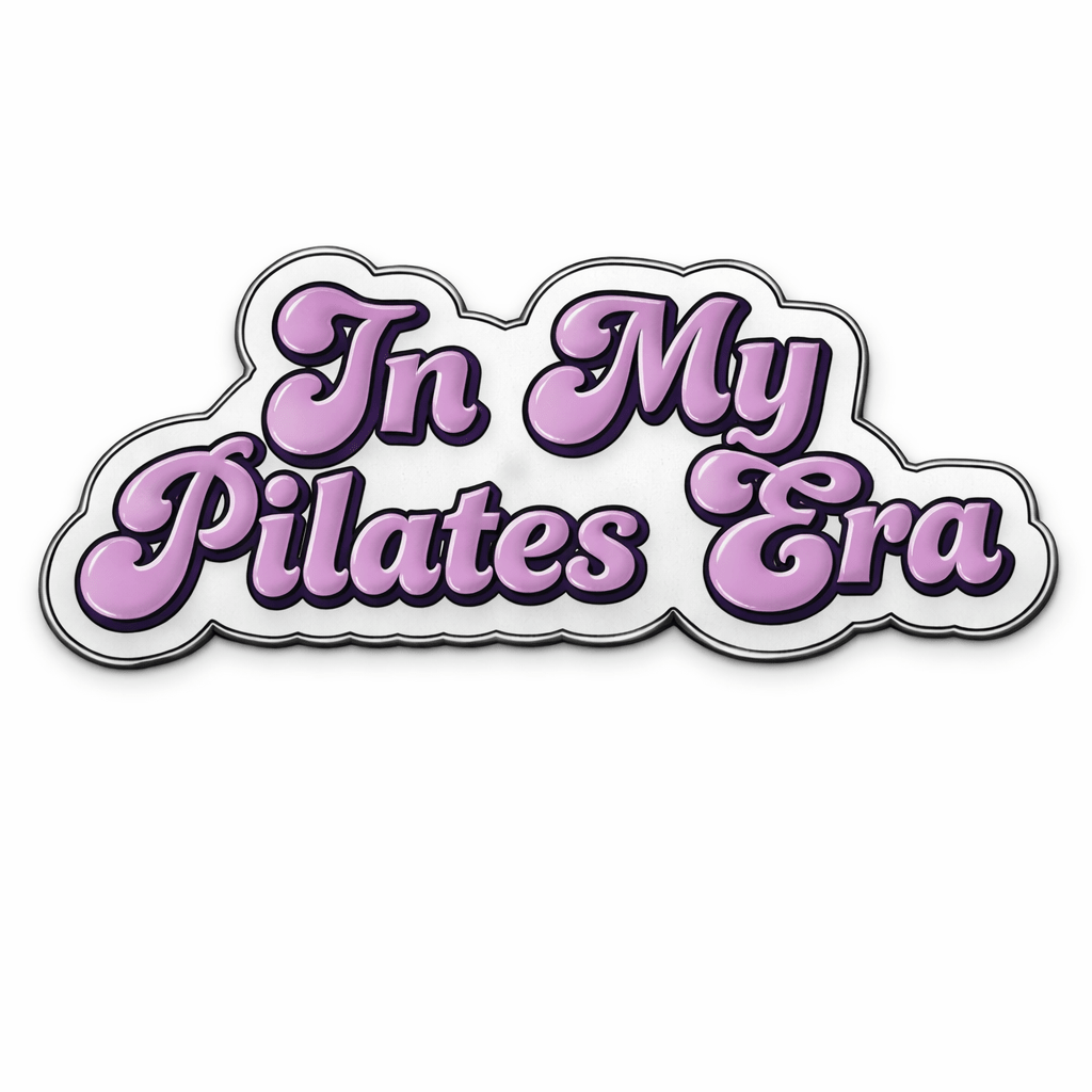 In My Pilates Era Metal Phone Sticker With 3M Sticky Backing - StickyPins