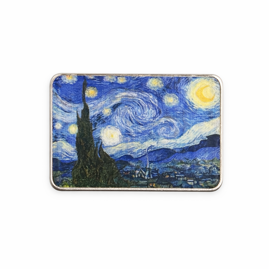 Starry Night Metal Phone Sticker With 3M Sticky Backing