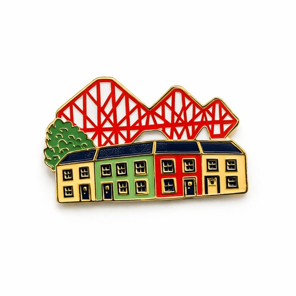 Scotland Forth Rail Bridge Metal Phone Sticker with 3M Sticky Backing - StickyPins