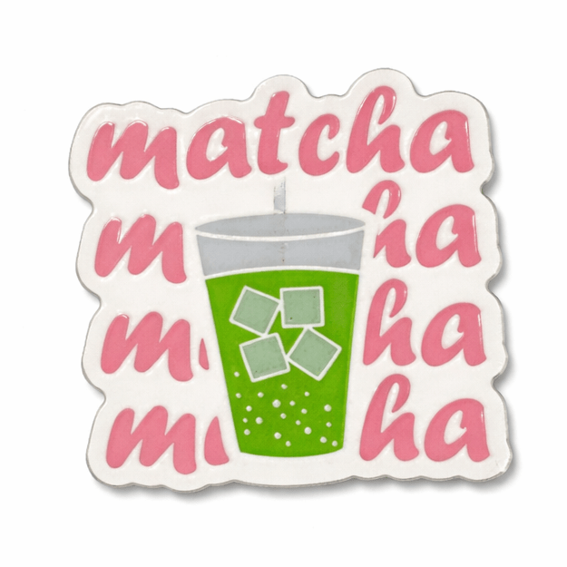 Matcha Metal Phone Stickers With 3M Sticky Backing