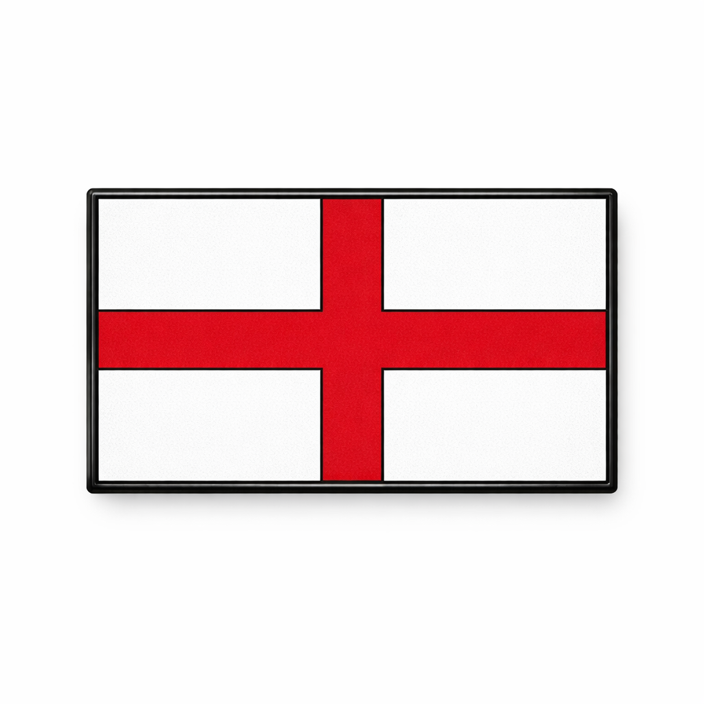 England Flag St George’s Cross Metal Phone Sticker With 3M Sticky Backing