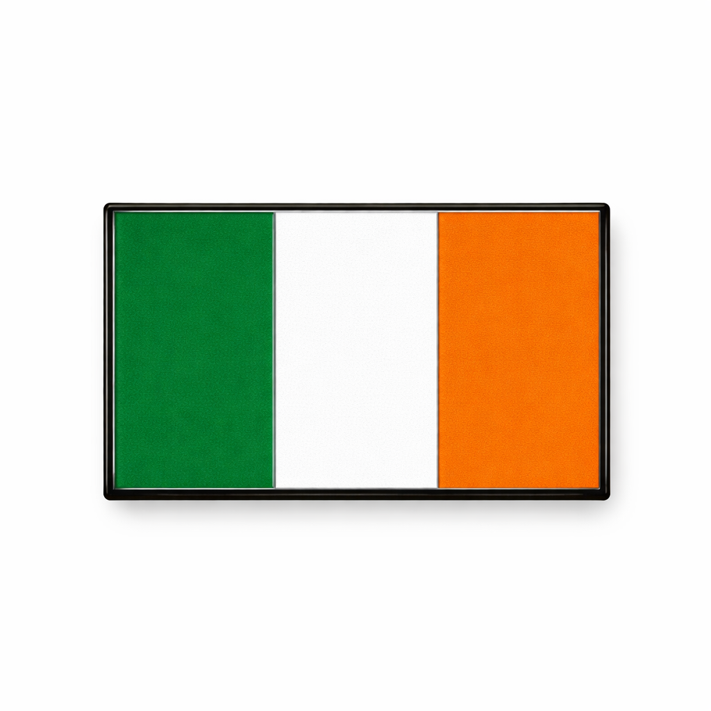 Ireland Flag Metal Phone Sticker With 3M Sticky Backing