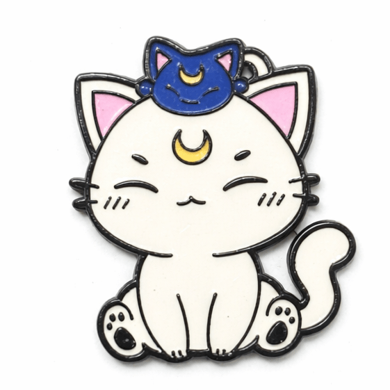 Celestial Cat Metal Phone Sticker with 3M Sticky Backing - StickyPins