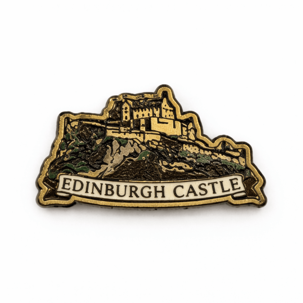 Edinburgh Castle Metal Phone Sticker with 3M Sticky Backing - StickyPins