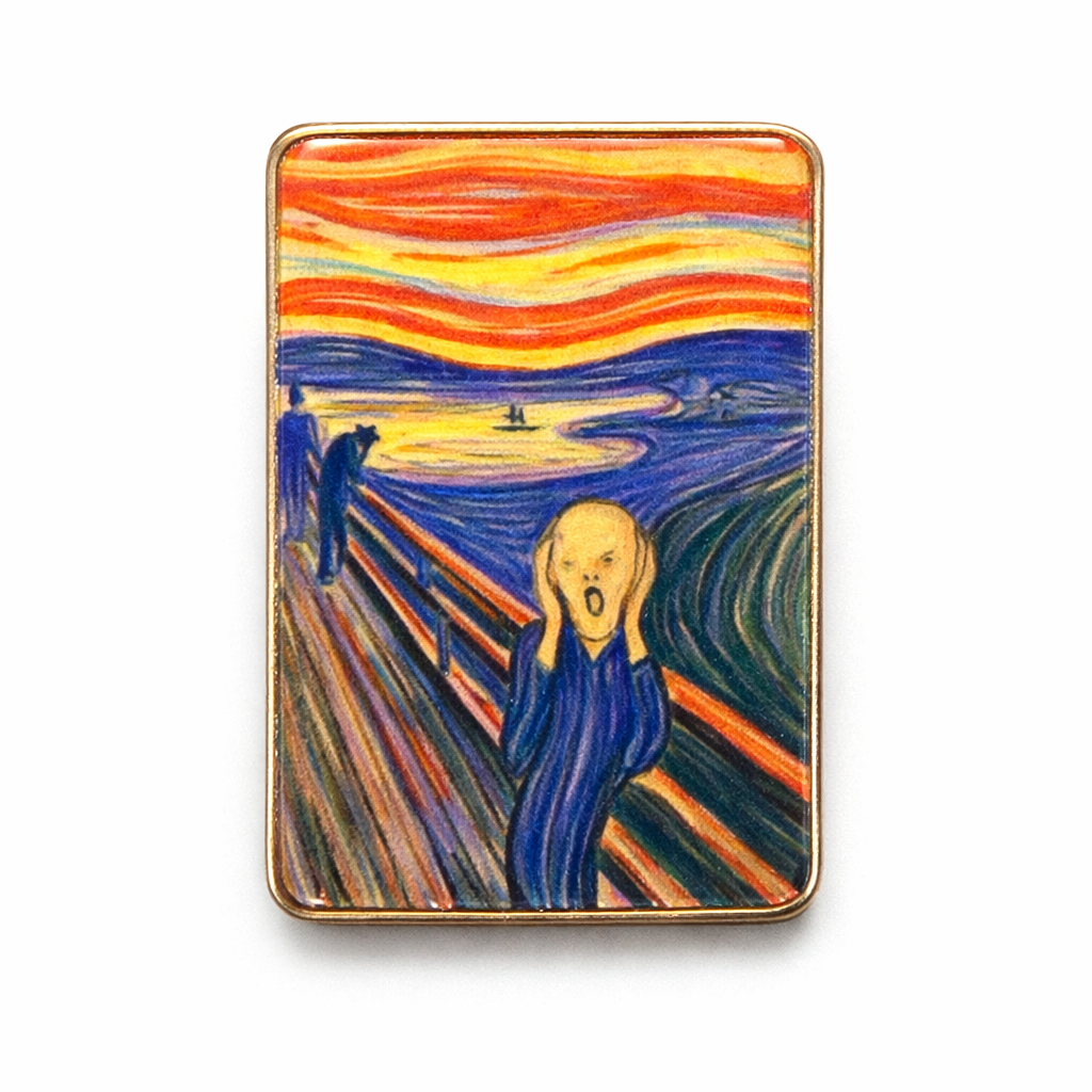 ملصق هاتف بتصميم The Scream Metal مع ظهر لاصق 3M