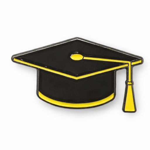 Graduation Cap Metal Phone Sticker with 3M Sticky Backing - StickyPins