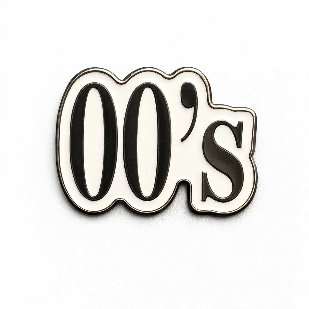00s Metal Phone Sticker With 3M Sticky Backing