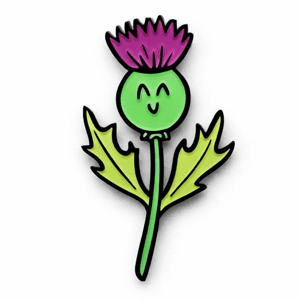 Jolly Thistle Metal Phone Sticker with 3M Sticky Backing - StickyPins