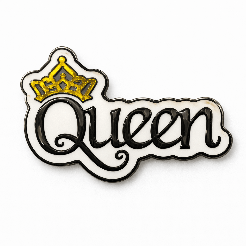 Queen Crown Metal Phone Sticker With 3M Sticky Backing - StickyPins
