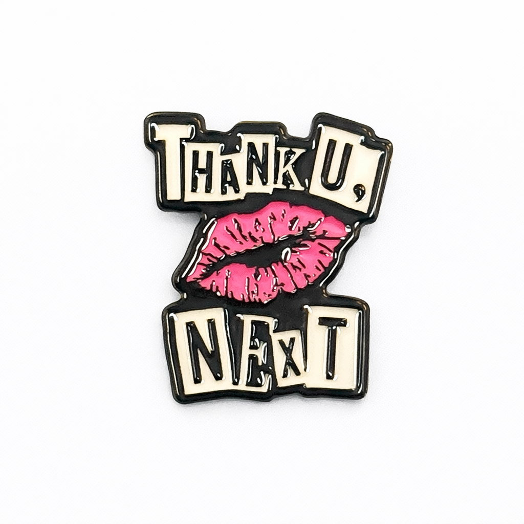 Thank U, Next Metal Phone Sticker With 3M Sticky Backing