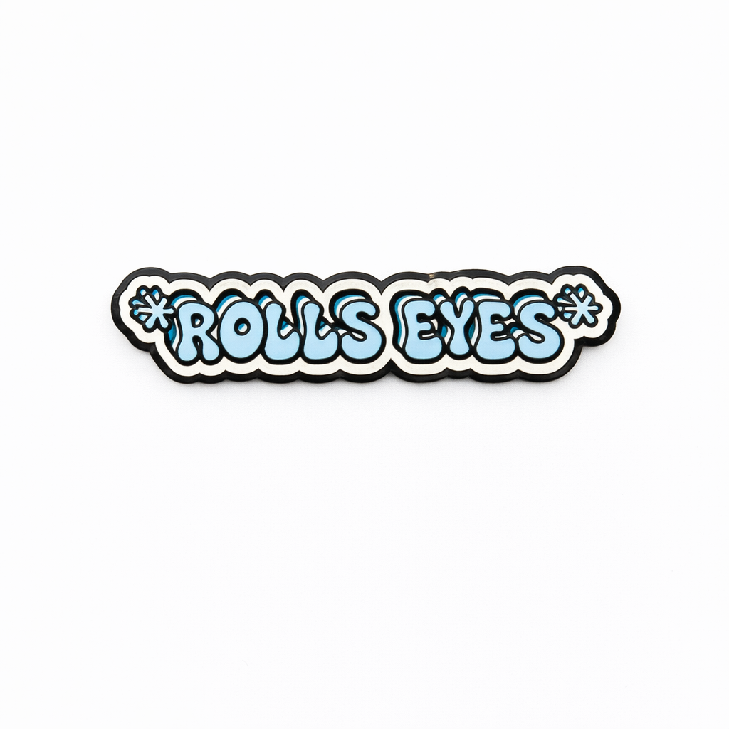 Rolls Eyes Metal Phone Sticker With 3M Sticky Backing