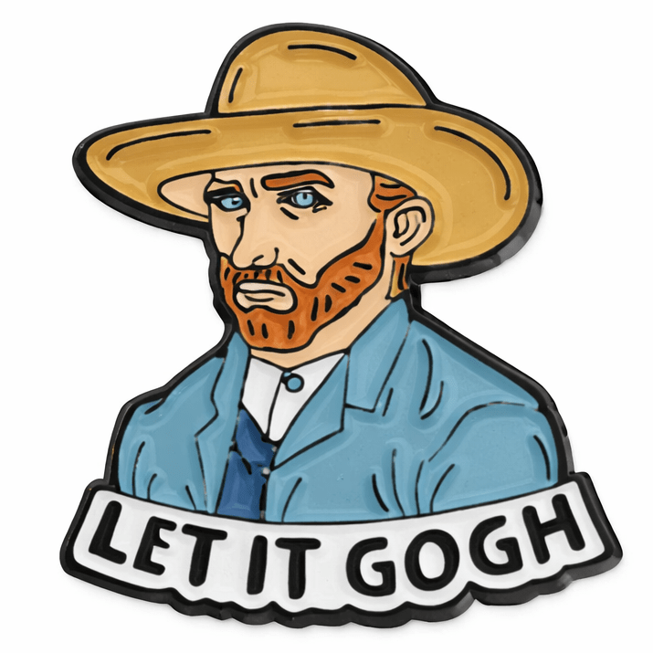 Let It Gogh Metal Phone Sticker with 3M Sticky Backing - StickyPins