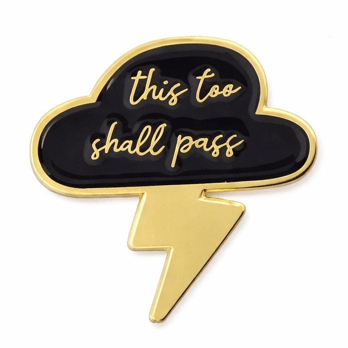 This Too Shall Pass Metal Phone Sticker with 3M Sticky Backing - StickyPins