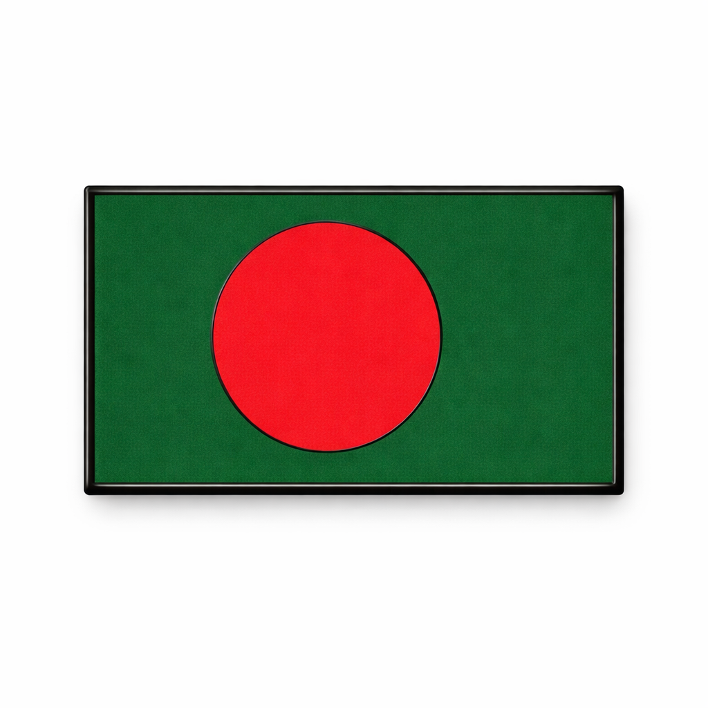 Bangladesh Flag Metal Phone Sticker With 3M Sticky Backing