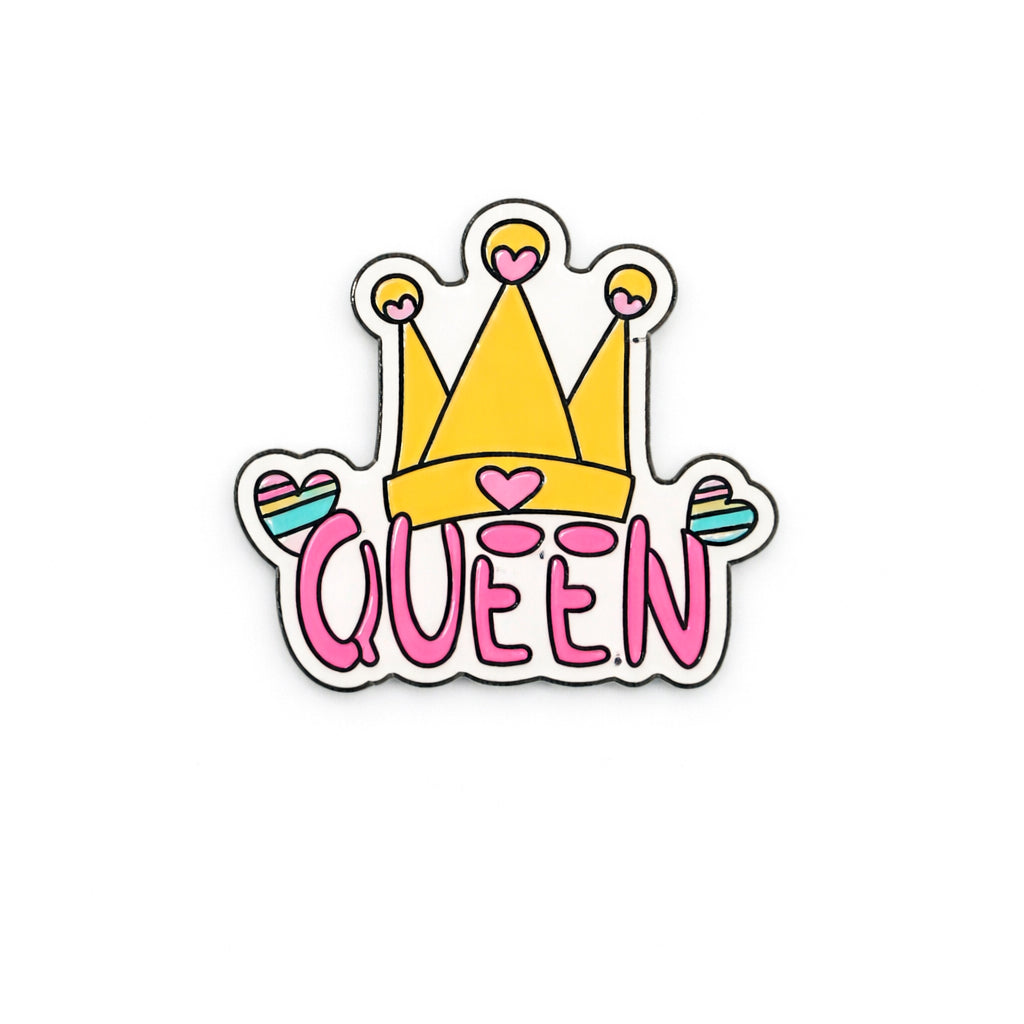 Queen Crown Metal Phone Sticker With 3M Sticky Backing