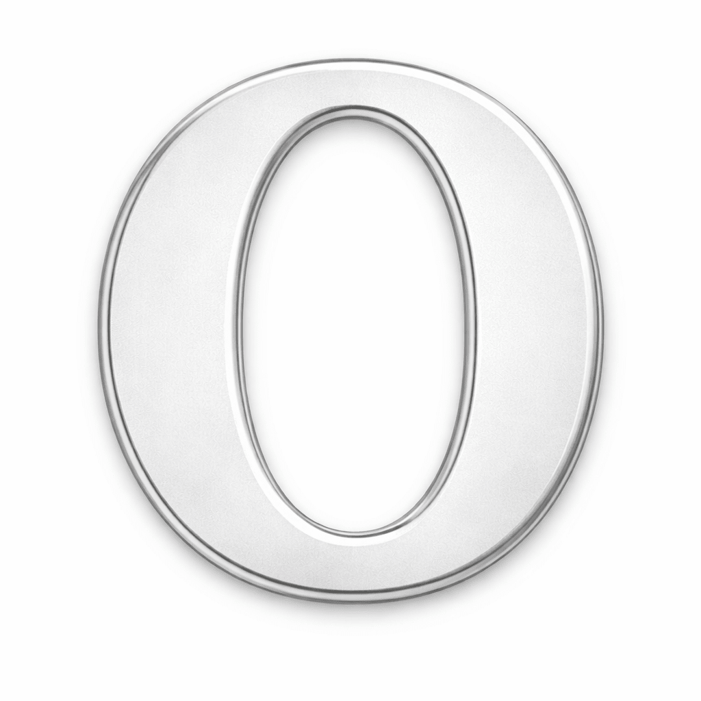Silver Letter O Metal Phone Sticker With 3M Sticky Backing - StickyPins