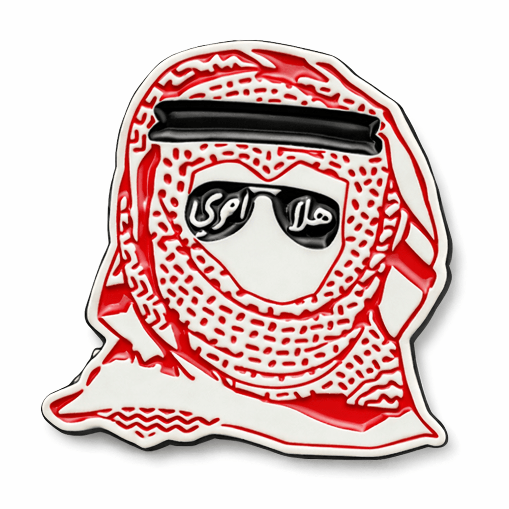Shemagh Sunglasses Metal Phone Sticker With 3M Sticky Backing - StickyPins