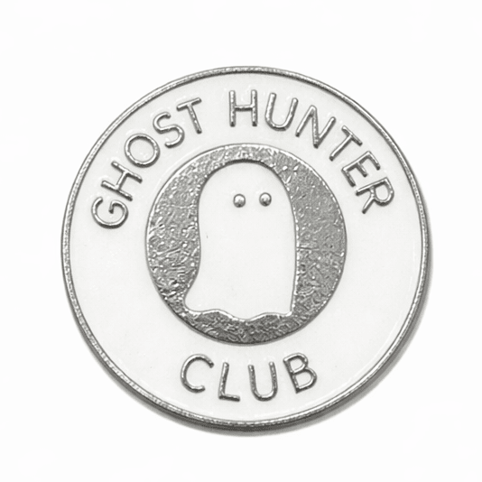 Ghost Hunter Club Metal Phone Sticker with 3M Sticky Backing - StickyPins