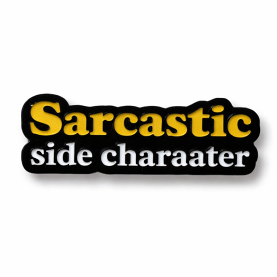 Sarcastic Side Character Metal Phone Sticker With 3M Sticky Backing - StickyPins