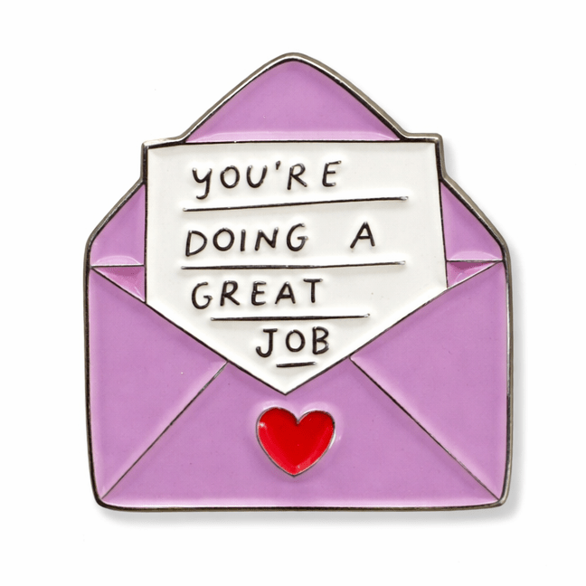 You’re Doing a Great Job Love Letter Metal Phone Sticker With 3M Sticky Backing - StickyPins