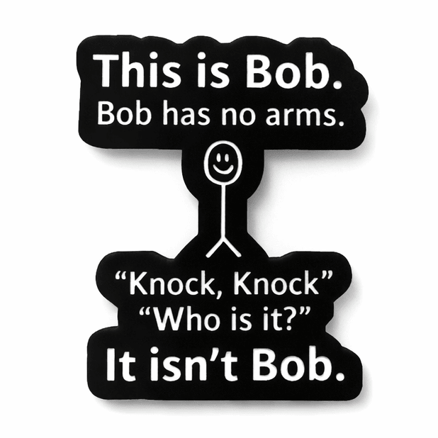This Is Bob Metal Phone Sticker With 3M Sticky Backing - StickyPins